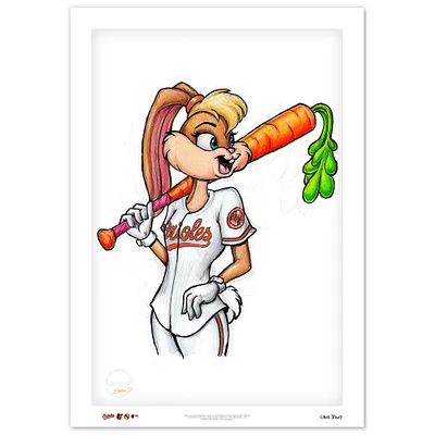Baltimore Orioles 14" x 20" Looney Tunes Limited Edition Fine Art Print