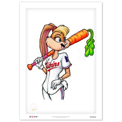 Minnesota Twins 14" x 20" Looney Tunes Limited Edition Fine Art Print