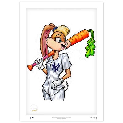 New York Yankees 14" x 20" Looney Tunes Limited Edition Fine Art Print