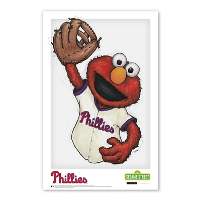 Elmo Philadelphia Phillies 11" x 17" Sesame Street Poster Print