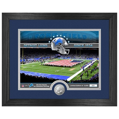 Highland Mint Detroit Lions 13" x 16" Stadium Silver Coin Photo Mint
