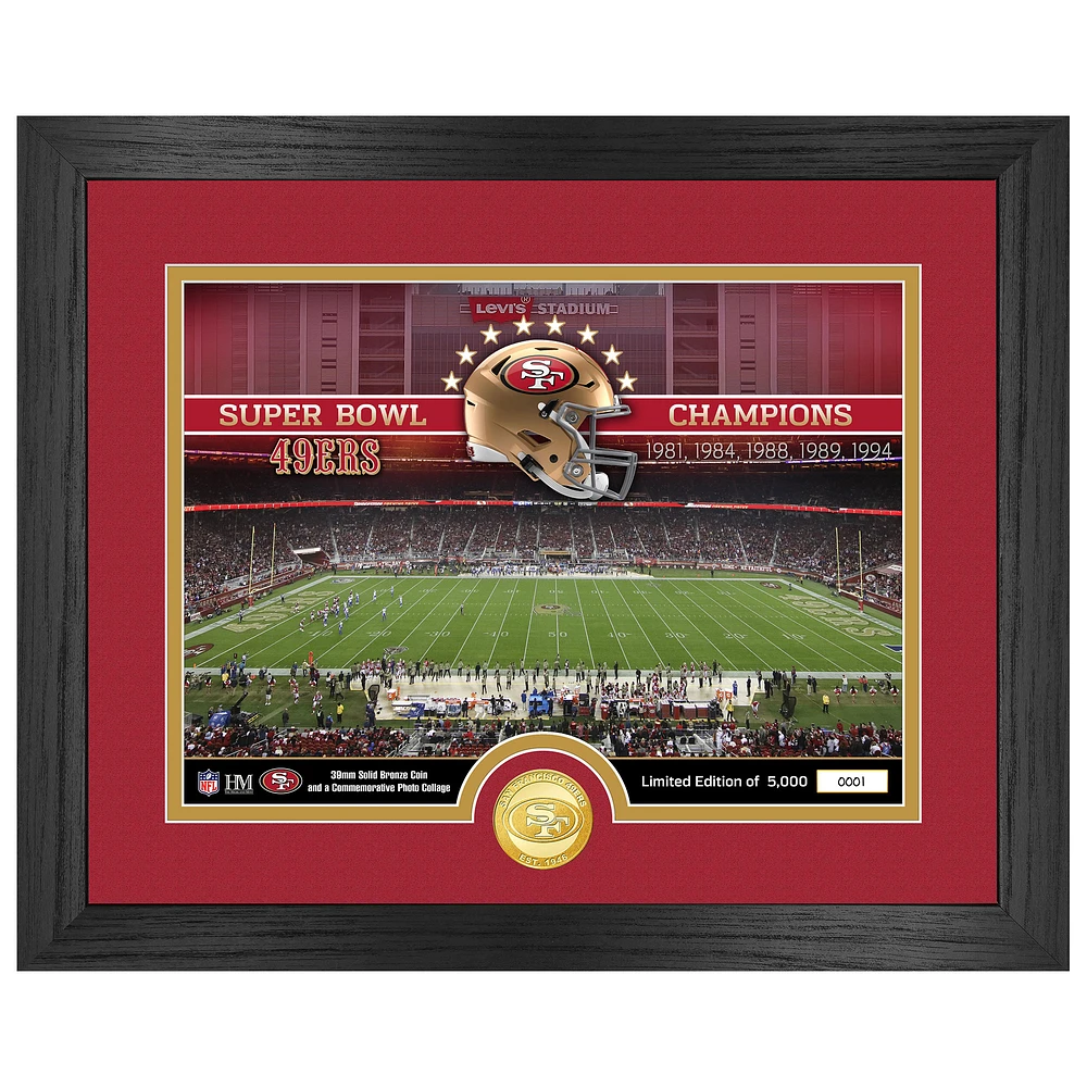 Highland Mint San Francisco 49ers 13" x 16" Stadium Bronze Coin Photo Mint