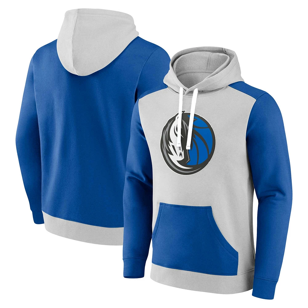 Men's Fanatics Navy/Silver Dallas Mavericks Big & Tall Primary Arctic Pullover Hoodie