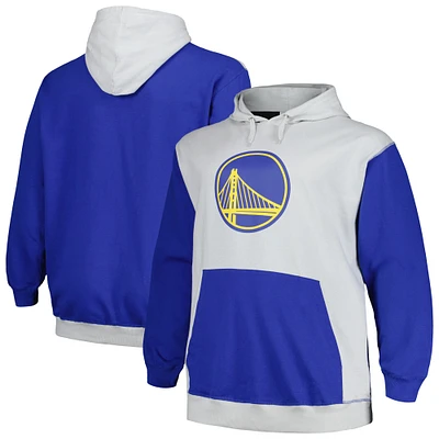 Men's Fanatics Royal/Silver Golden State Warriors Big & Tall Primary Arctic Pullover Hoodie