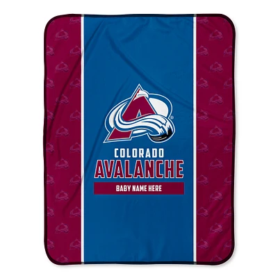 Chad & Jake Colorado Avalanche 30" x 40" Personalized Baby Blanket