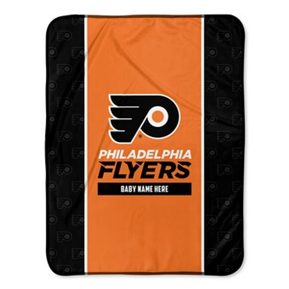 Chad & Jake Philadelphia Flyers 30" x 40" Personalized Baby Blanket