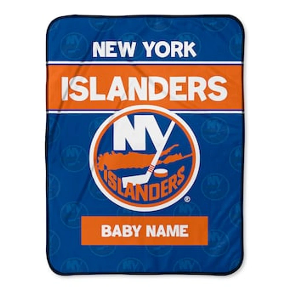 Chad & Jake New York Islanders 30" x 40" Personalized Baby Blanket
