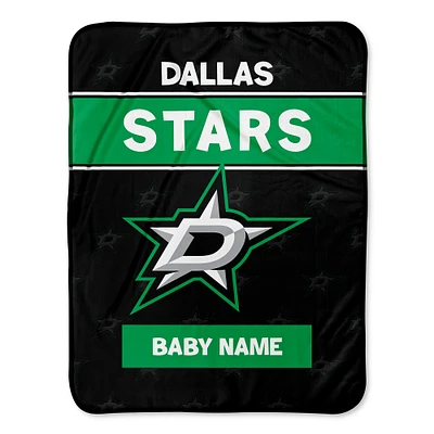 Chad & Jake Dallas Stars 30" x 40" Personalized Baby Blanket