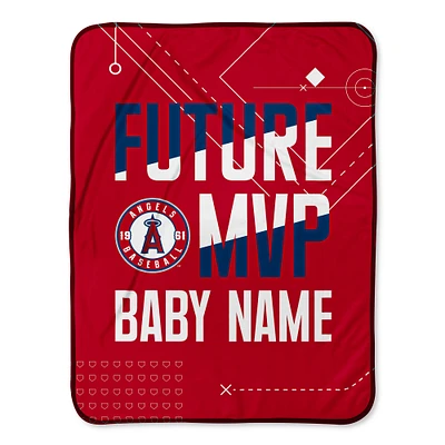 Chad & Jake  Los Angeles Angels 30" x 40" Personalized Baby Blanket