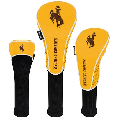 WinCraft Wyoming Cowboys Three-Pack Golf Club Headcover Set
