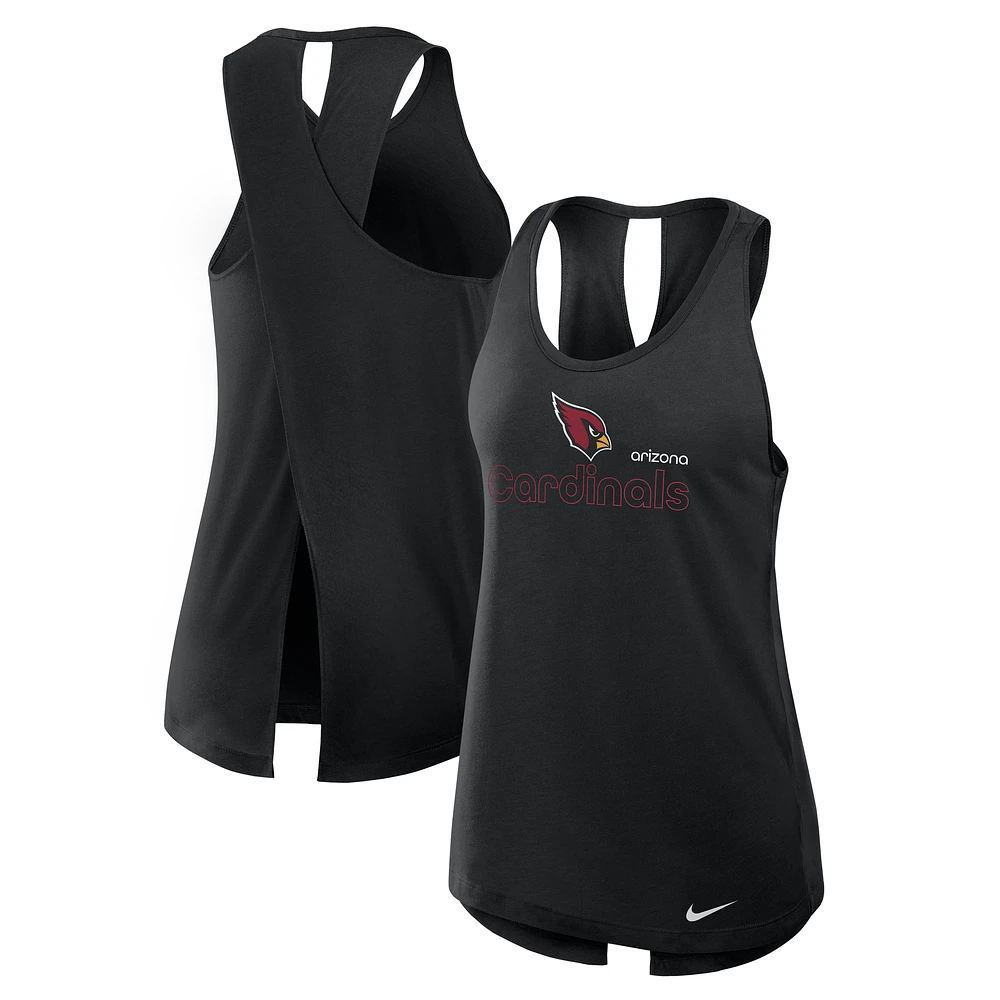 Women's Nike Black Arizona Cardinals Crossback Dri-FIT Tank Top
