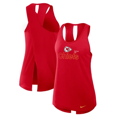 Women's Nike Red Kansas City Chiefs Crossback Dri-FIT Tank Top