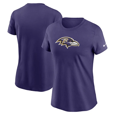 Women's Nike Purple Baltimore Ravens Primary Logo T-Shirt