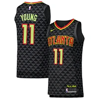 Men's Nike Trae Young Black Atlanta Hawks Authentic Player Jersey - Icon Edition