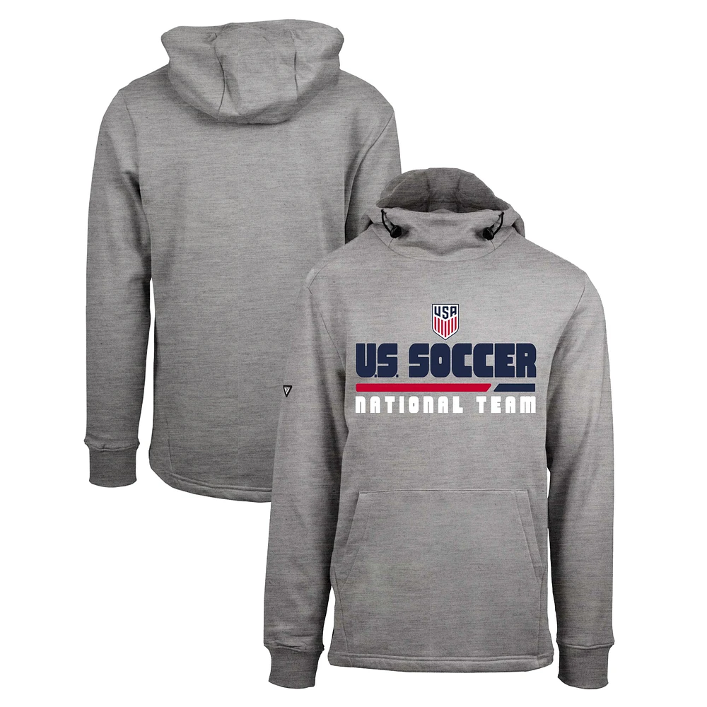 Men's Levelwear Gray USMNT No Hitter Pullover Hoodie