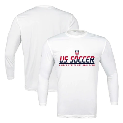 Men's Levelwear White USMNT Anthem Balk Long Sleeve T-Shirt