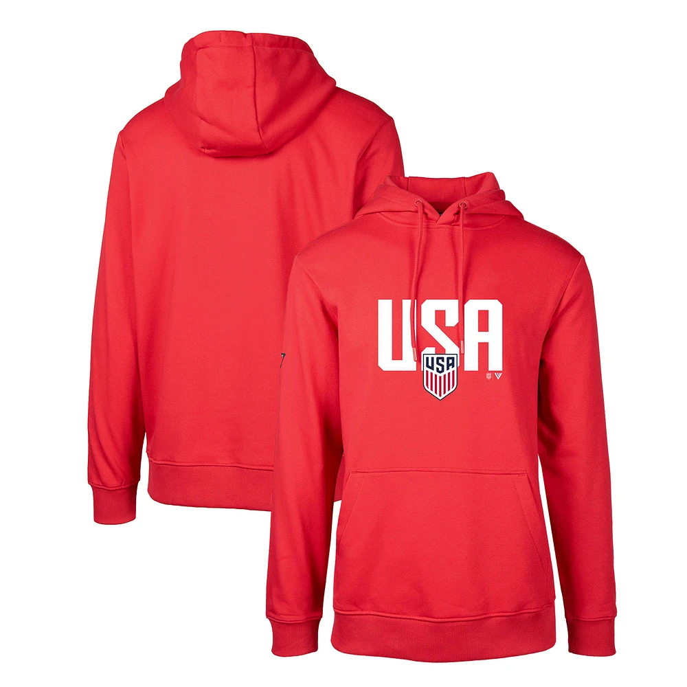 Men's Levelwear Red USMNT Podium Mascot Pullover Hoodie