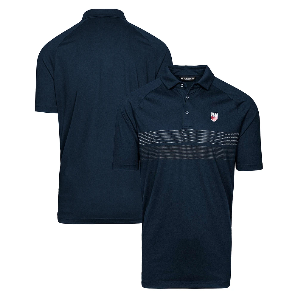 Men's Levelwear Navy USMNT Mason Insignia Polo