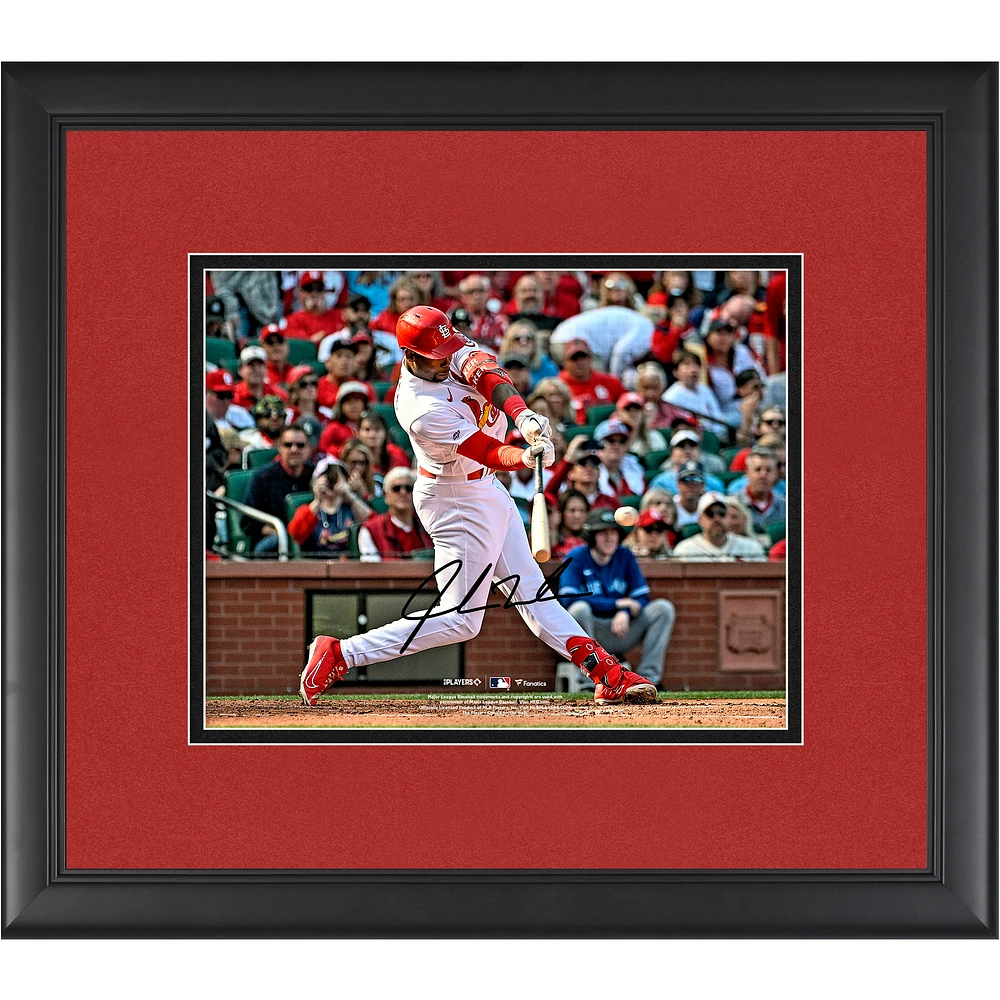 Jordan Walker St. Louis Cardinals Autographed Framed 8" x 10" Opening Day Photograph