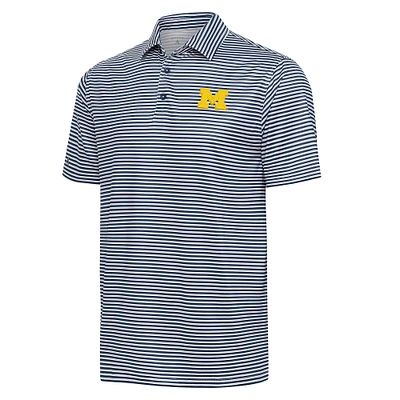Men's Antigua Navy Michigan Wolverines Skills Polo