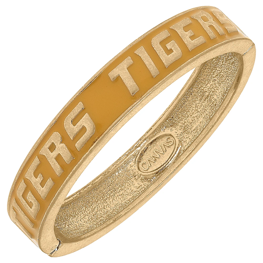 Women' CANVAS Style Missouri Tigers Enamel Hinge Bangle