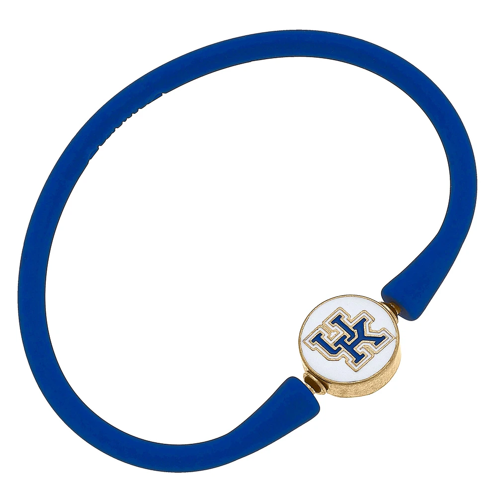 Women' CANVAS Style Kentucky Wildcats Enamel Silicone Bali Bracelet