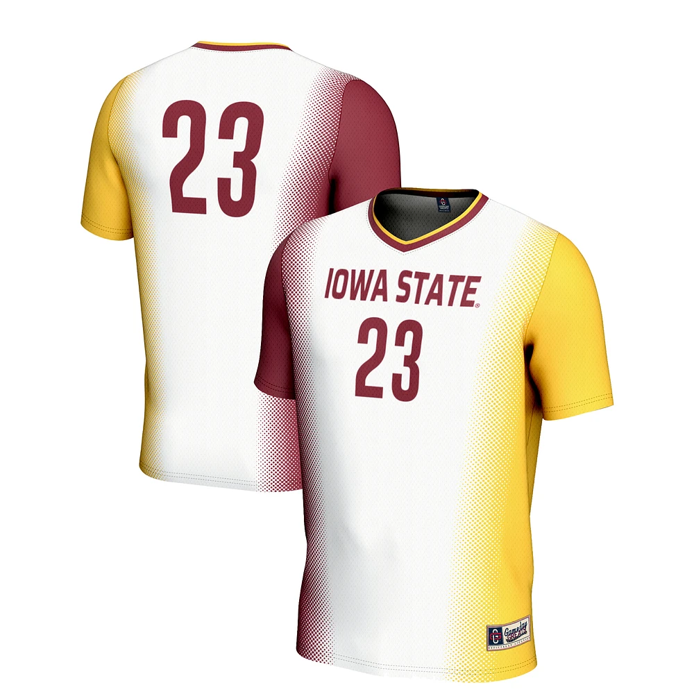 Unisex GameDay Greats #23 White Iowa State Cyclones Lightweight Women's Soccer Jersey