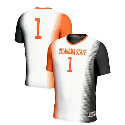 Unisex GameDay Greats #1 White Oklahoma State Cowboys Lightweight Women's Soccer Jersey
