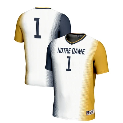 Youth GameDay Greats White #1 Notre Dame Fighting Irish Lightweight Women's Soccer Jersey