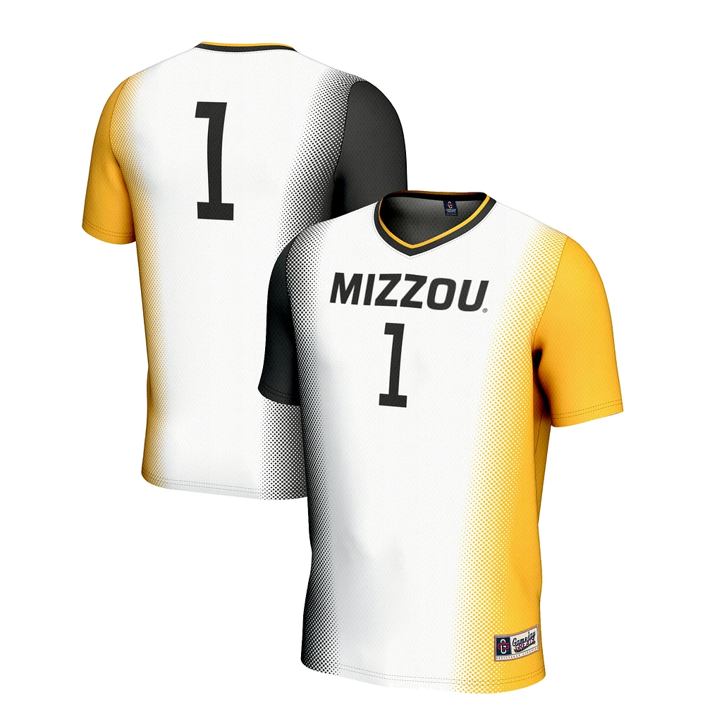 Youth GameDay Greats White #1 Missouri Tigers Lightweight Women's Soccer Jersey