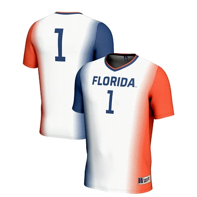 Youth GameDay Greats White #1 Florida Gators Lightweight Women's Soccer Jersey