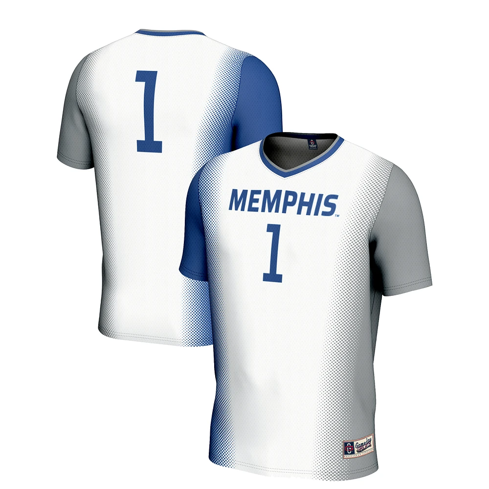 Unisex GameDay Greats #1 White Memphis Tigers Lightweight Women's Soccer Jersey