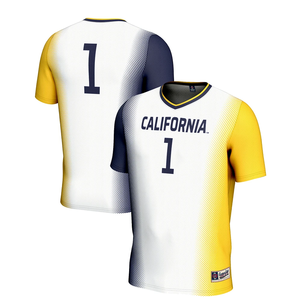 Unisex GameDay Greats #1 White Cal Bears Lightweight Women's Soccer Jersey