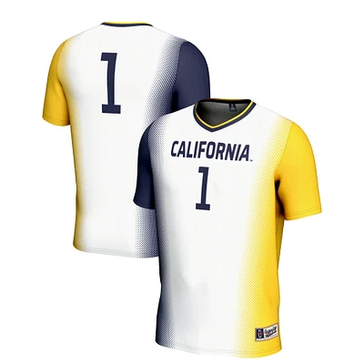 Unisex GameDay Greats #1 White Cal Bears Lightweight Women's Soccer Jersey