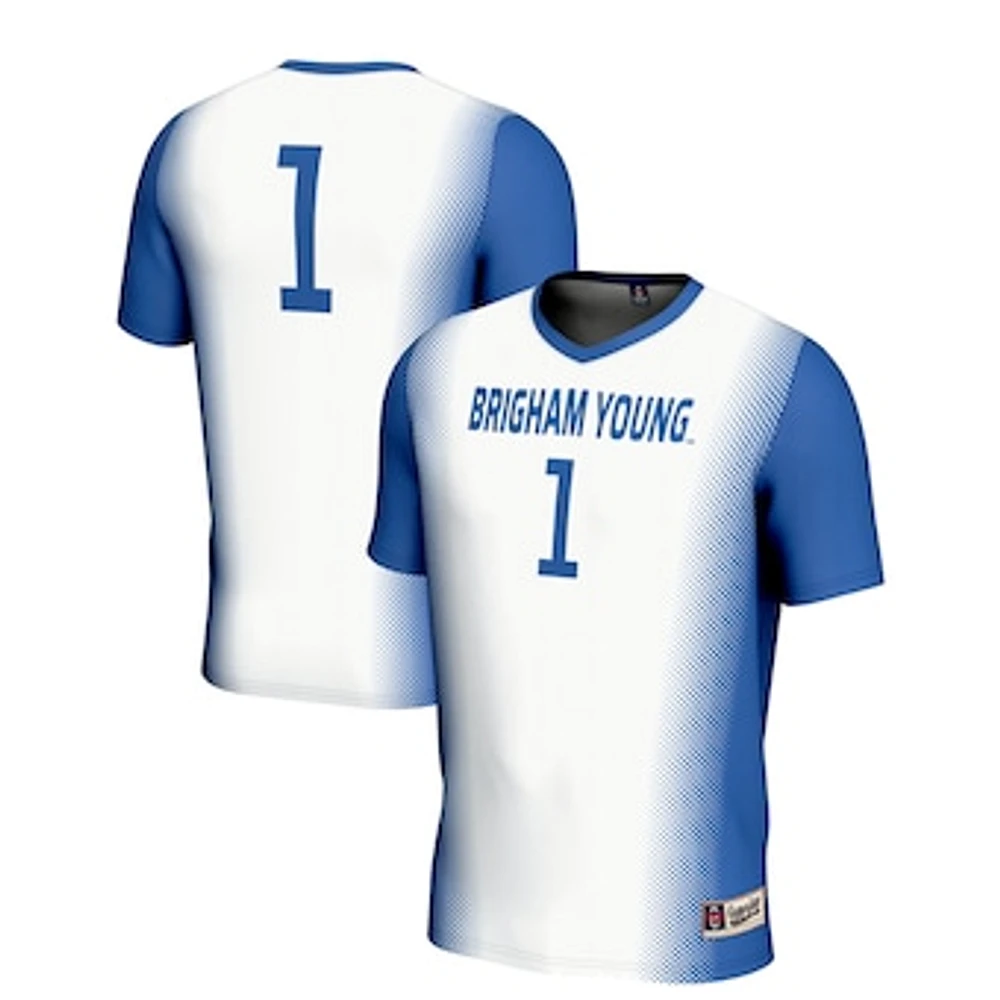 Youth GameDay Greats White #1 BYU Cougars Lightweight Women's Soccer Jersey