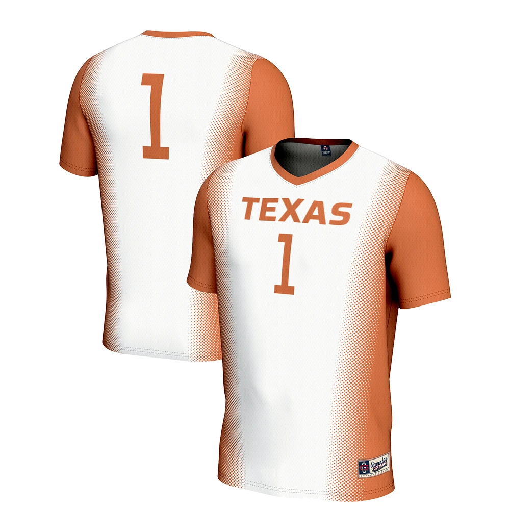 Unisex GameDay Greats #1 White Texas Longhorns Lightweight Women's Soccer Jersey