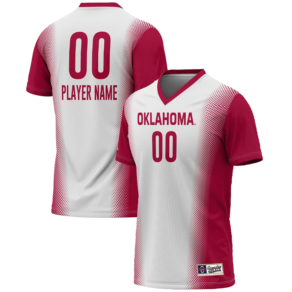 Youth GameDay Greats White Oklahoma Sooners NIL Pick-A-Player Lightweight Women's Soccer Jersey