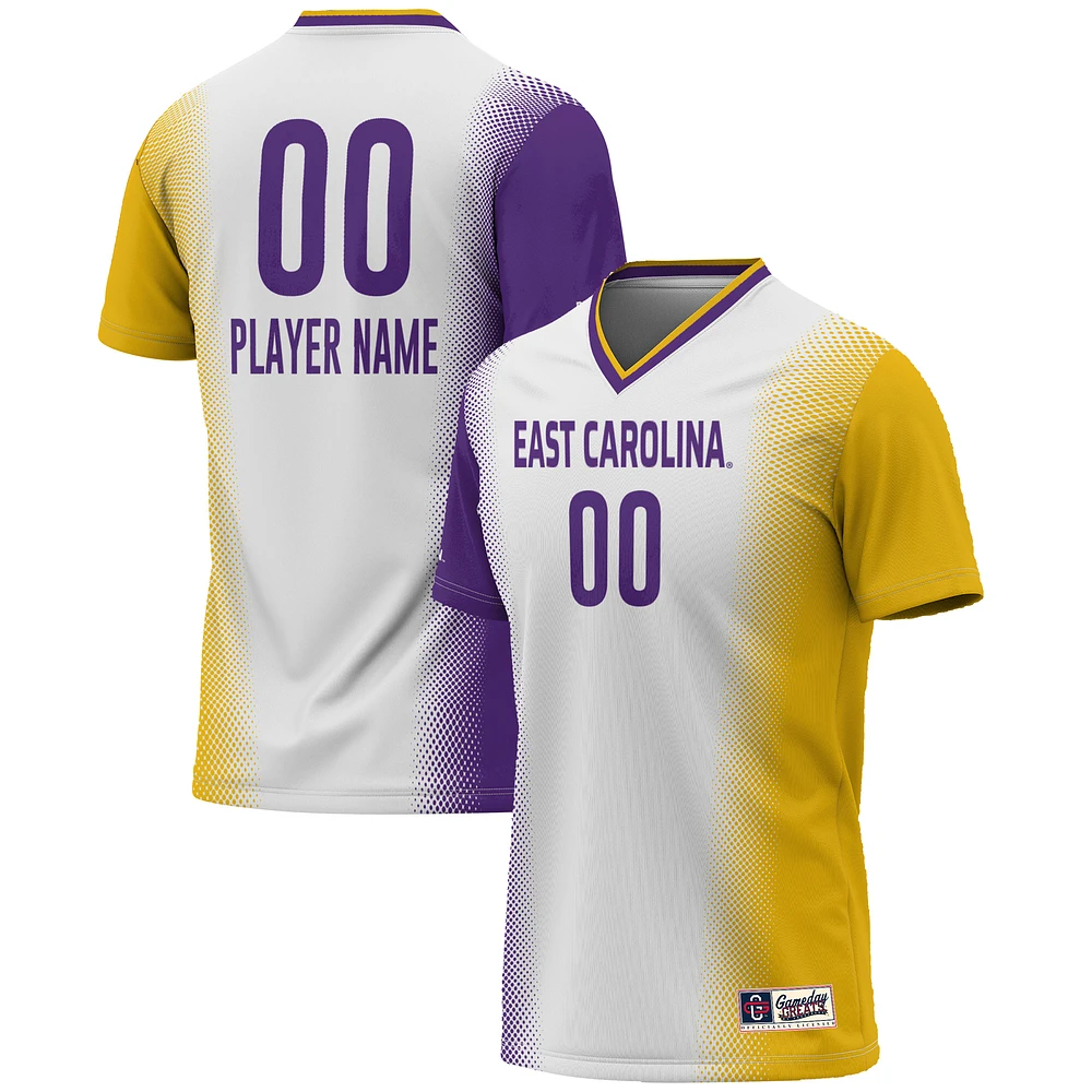 Youth GameDay Greats White ECU Pirates NIL Pick-A-Player Lightweight Women's Soccer Jersey