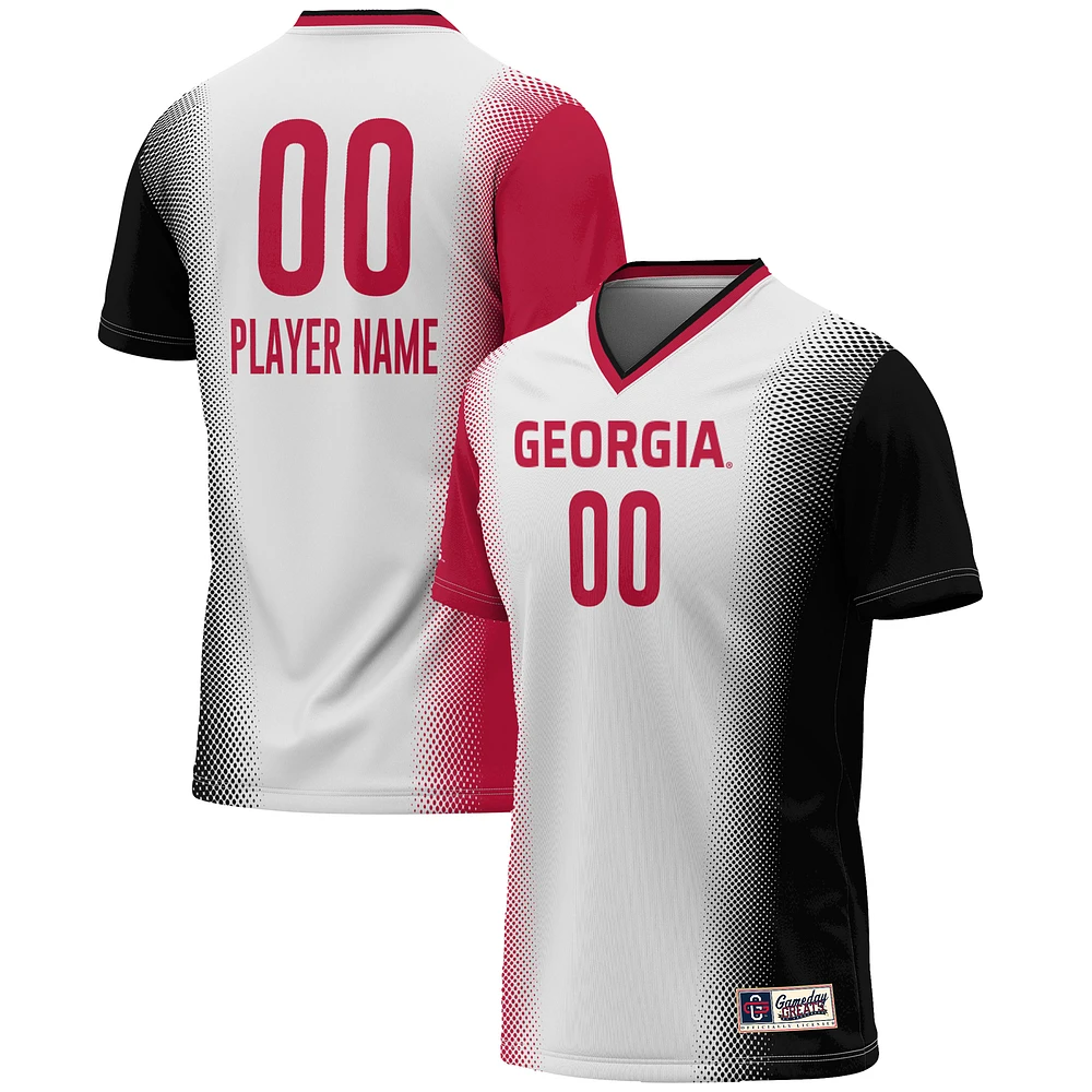 Youth GameDay Greats White Georgia Bulldogs NIL Pick-A-Player Lightweight Women's Soccer Jersey