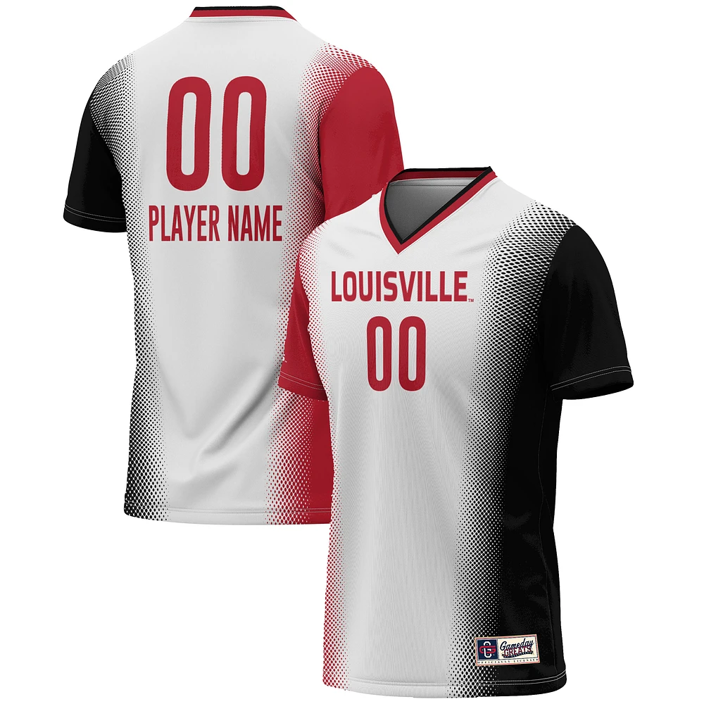 Youth GameDay Greats White Louisville Cardinals NIL Pick-A-Player Lightweight Women's Soccer Jersey