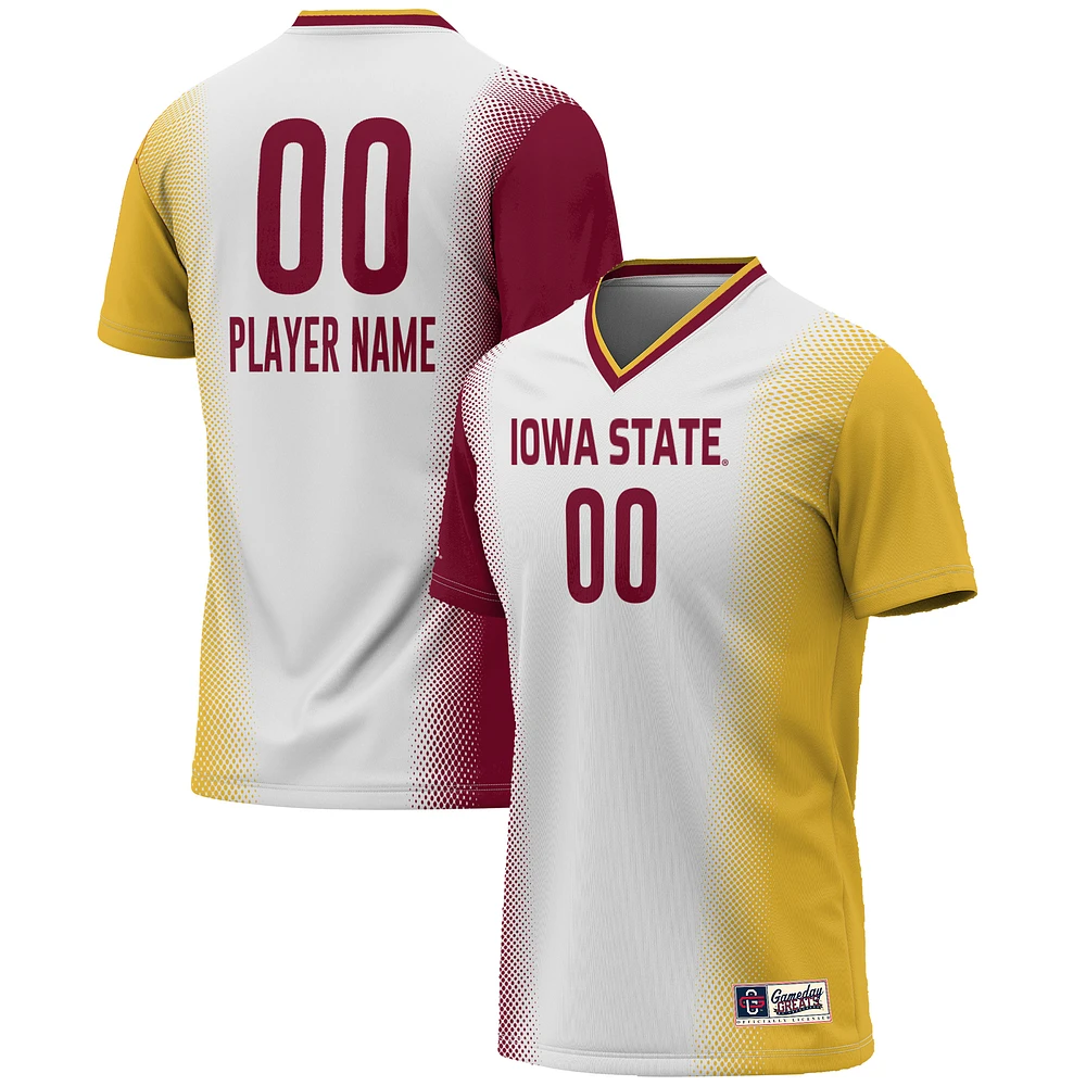 Unisex GameDay Greats White Iowa State Cyclones NIL Pick-A-Player Lightweight Women's Soccer Jersey