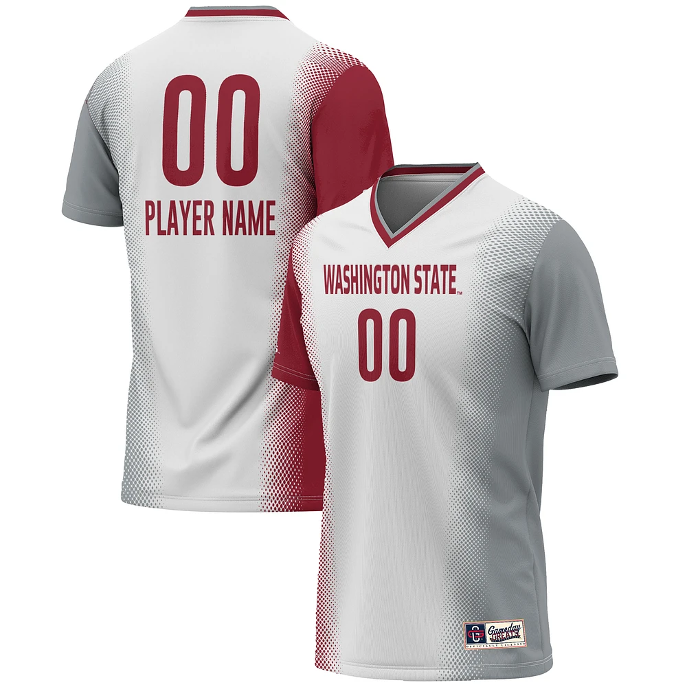 Unisex GameDay Greats White Washington State Cougars NIL Pick-A-Player Lightweight Women's Soccer Jersey