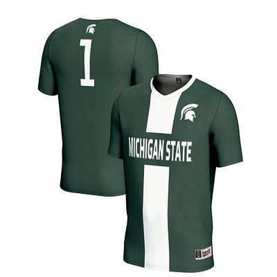 Youth GameDay Greats #1 Green Michigan State Spartans Lightweight Soccer Jersey