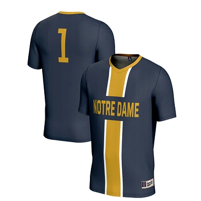 Youth GameDay Greats #1 Navy Notre Dame Fighting Irish Lightweight Soccer Jersey