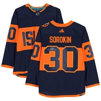 Ilya Sorokin New York Islanders Autographed 2024 Stadium Series adidas Authentic Jersey