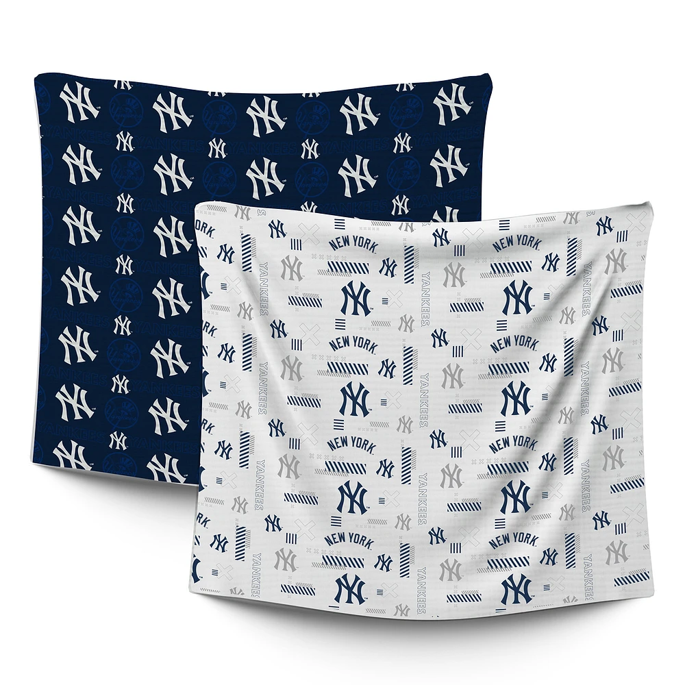 Infant Pegasus New York Yankees 47" x 47" Home & Away Two-Piece Muslin Blanket Set