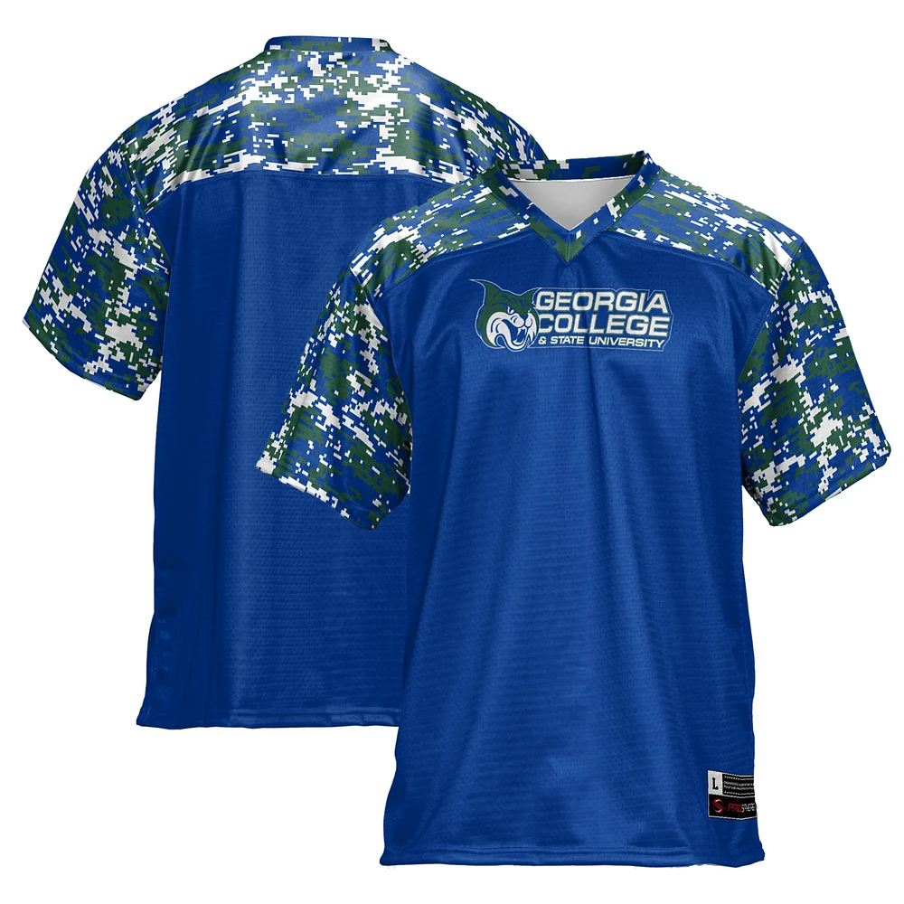 Men's GameDay Greats Blue Georgia College Bobcats Football Jersey