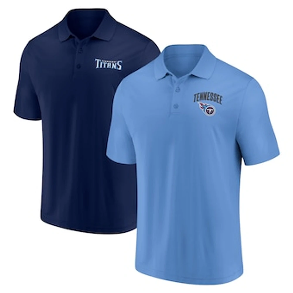 Men's Fanatics Tennessee Titans Lockup Two-Pack Polo Set
