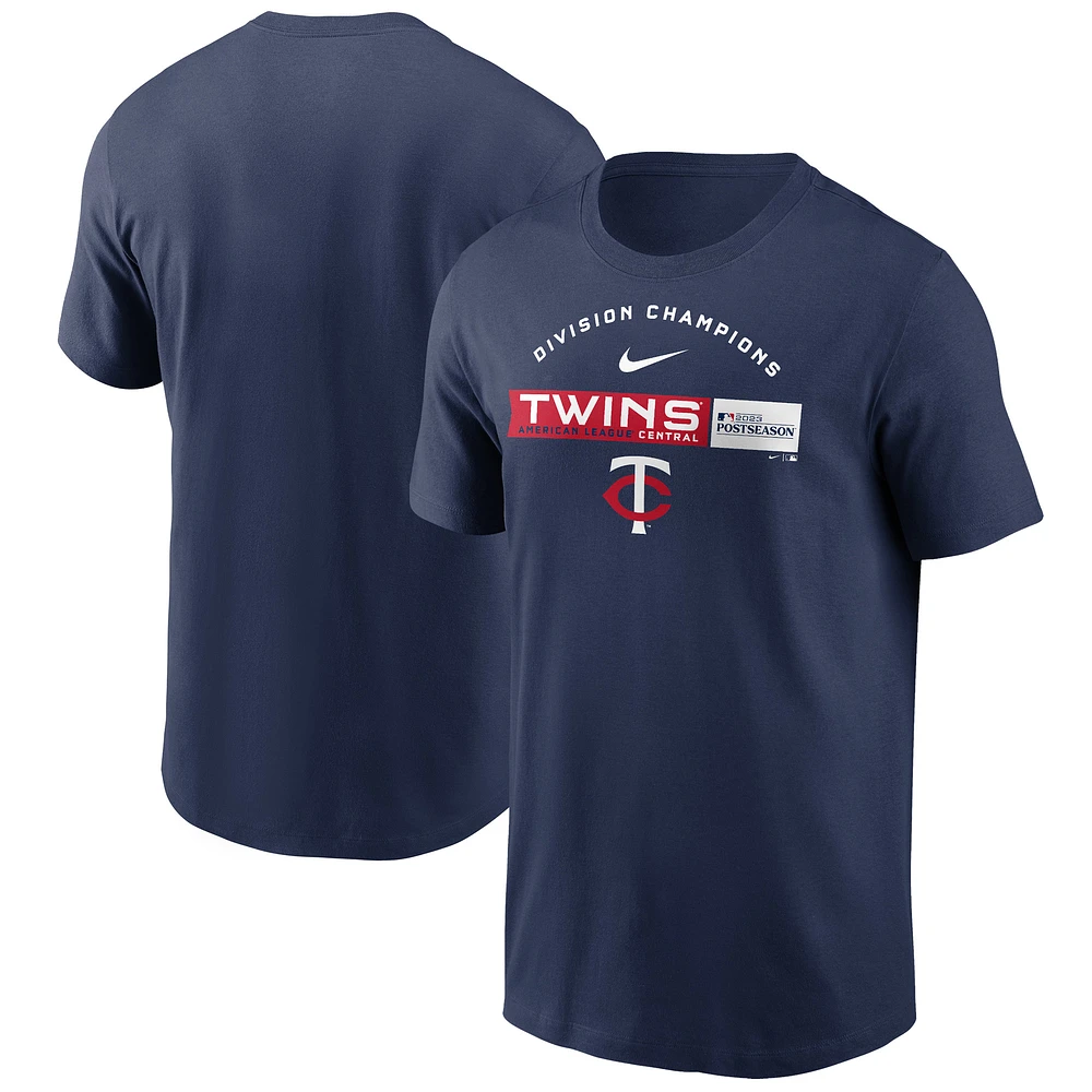 Men's Nike Navy Minnesota Twins 2023 AL Central Division Champions T-Shirt