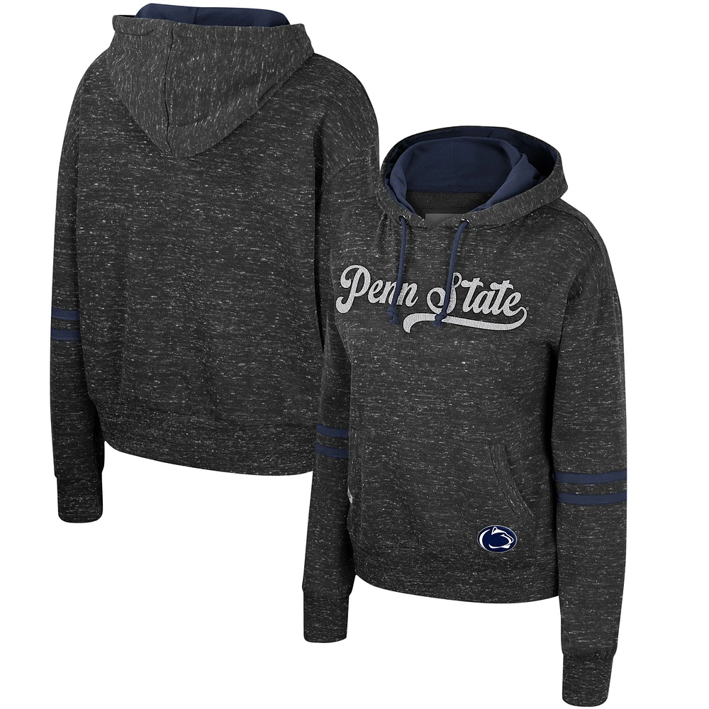 Women's Colosseum Charcoal Penn State Nittany Lions Catherine Speckle Pullover Hoodie